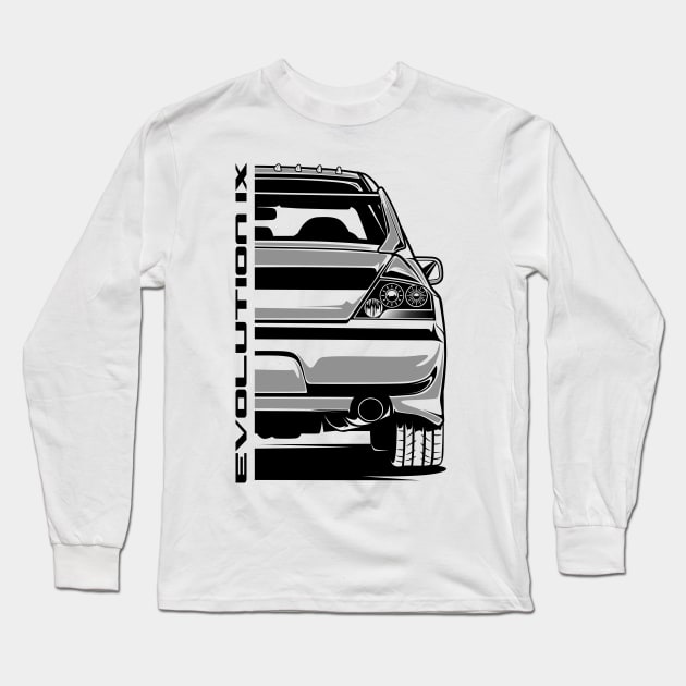 Lancer Evolution 9 Long Sleeve T-Shirt by idrdesign